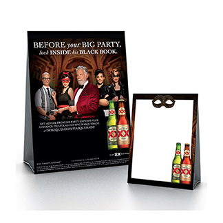 Dos Equis Masquerade Table Tent